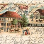 Isernhagen - Gasthaus Friedrich Ahrens - Litho
