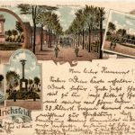 Gruss aus Friedrichsfeld bei Wesel - Litho