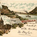 Gruss aus Porta Westfalica - Litho 1897