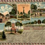 Gruss aus Friedrichsfeld bei Wesel - Litho