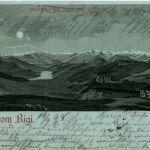Gruss vom Rigi - Litho - Verlag Carl Künzli