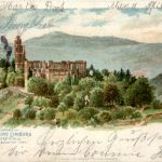 Klosterruine Limburg bei Dürkheim - Litho