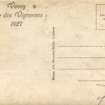 Vevey - Fete des Vignerons 1927