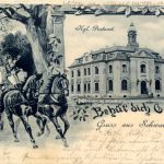 Gruss aus Schwabach - Postkutsche - Postamt - Liebig