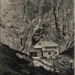 Stripsenjochhütte mit der Fleischbankspitze