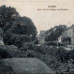 Letschin - Partie mit den Anlagen am Denkmal