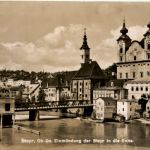 Steyr, Einmündung der Steyr in die Enns