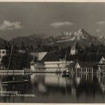 Velden, Uferpartie mit Ausblick auf Mittagskogel