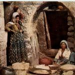 Syrian making Bread