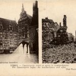 Ypres - Little Museum before and after bombardement