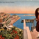 Malta - Maltese Lady wearing Faldetta