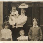 Queen Alexandra & her Grandchildren - Midget Post Card