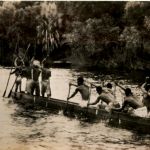 native Canoe on the Zambezi River Victoria Falls - Sudan