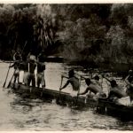 native Canoe on the Zambezi River Victoria Falls