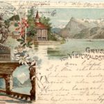 Gruss vom Vierwaldstättersee - Litho - Flüelen