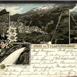 Gruss aus Lauterbrunnen - Litho
