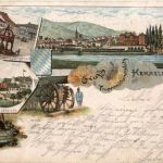 Gruss vom Truppenübungsplatz Hammelburg - Litho