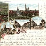 Gruss aus Bühl - Litho