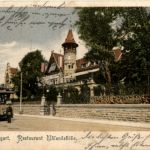 Stuttgart - Restaurant Uhlandshöhe mit Strassenbahn