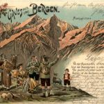 Gruss aus den Bergen - Carl Künzli - Litho