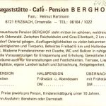 Erzbach im Odenwald, Gaststätte Berghof