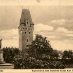 Tangermünde, Kapitelsturm und Standbild Kaiser Karl IV