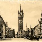 Straubing, Ludwigsplatz mit Jakobsbrunnen