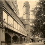 Cöthen, Schlosshof mit Ludwigs-Gymnasium