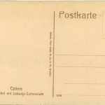 Cöthen, Schlosshof mit Ludwigs-Gymnasium