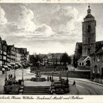 Siegen, Nikolaikirche, kaiser-Wilhelm-Denkmal, Markt und Rathaus
