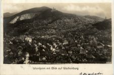 Weinheim mit Blick auf Wachenburg