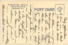 Washington DC - Parkside Hotel