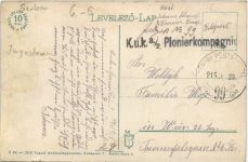 Szabadka - Varushaza - Feldpost - KuK Pionierkompagnie