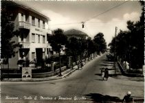 Riccione - Viale S Martino e Pensione Gioiello