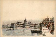Budapest - Parlement - Litho Ganzsache