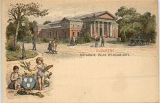 Budapest - Mucsarnok - Ganzsache - Litho