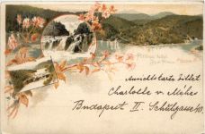 Plitviezai tavak - Lacs de Plitvica - Ganzsache