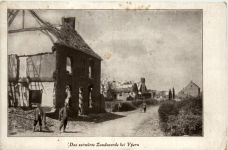 Das zerstörte Zandvoorde bei Ypern