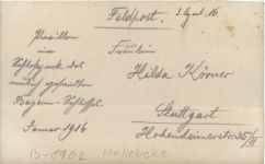 Hollebeke - Feldpost