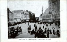 Ypres - Grand Place - Feldpost 4. Infanterie Division