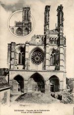 Soissons - Facade de la Cathedrale