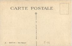 Menton - Rue Massoni