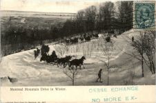 Montreal Mountain Drive in Winter