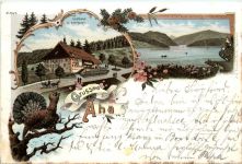 Gruss aus Aha - Litho - Schluchsee