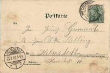 Gruss aus Porta Westfalica bei Minden - Litho