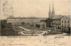 Salzburg, Mirabell-Garten und Schloss