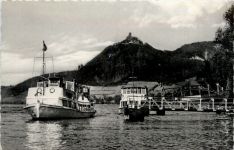 Bad Honnef, Insel Grafenwerth mit Drachenfels