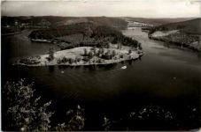 Am Stausee der Bleiloch-Saaletalsperre, Rundblick vom Heinrichstein