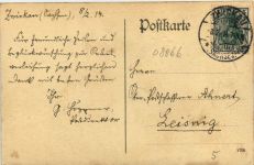 Zwickau, Kaiserl. Postamt mit Albertplatz