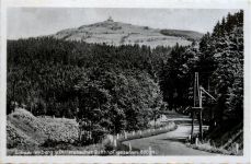 Schwarzenberg vom Dittersbacher Bahnhof gesehen